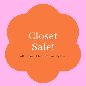 Closet Sale!
